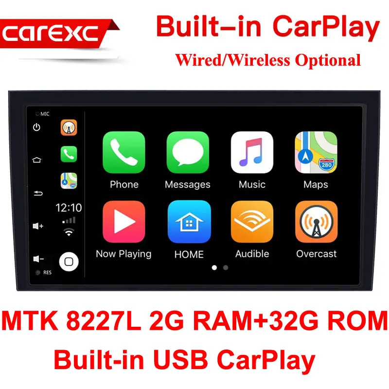 MTK 32G ROM Carecc 8 дюймов 2 din Android 9,0 автомобильный радио мультимедиа для Audi A4 B6 B7 S4 B7 B6 RS4 B7 сиденье Exeo 2002-2008 gps Навигация стерео - Цвет: MTK 32G ROM