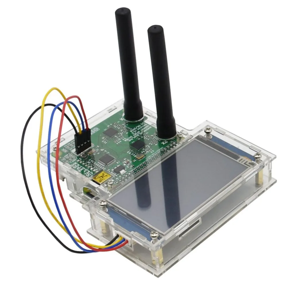 USB дуплексная MMDVM точка доступа поддержка P25 DMR ycf NXDN Pi zero+ 2 шт антенна+ 3," ЖК-экран+ чехол+ 8G карта TFT