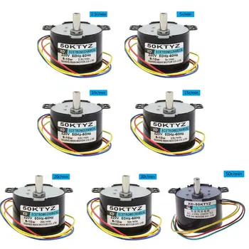 

50KTYZ Magnet Synchronous Motor AC220V 2.5-50R/Min Low Speed Reducer Motors Kit