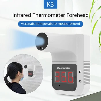 

Hanging Digital Infrared Temperature Measurement Tool Display Smart Intelligent Forehead Body Infrared Temperature Meter