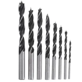 

8pcs 3-10mm Drill Bit Carbon Steel Working Auger Drill Woodworking Tool Twist Drill Bit Set