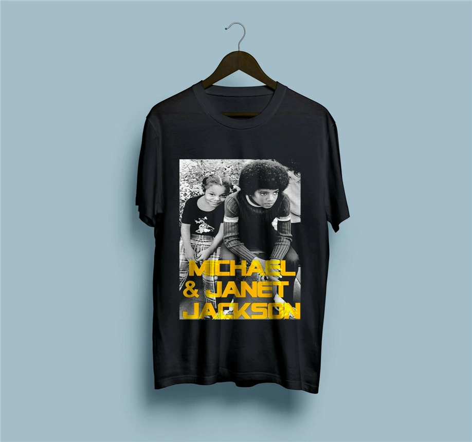 Janet Jackson And Michael T-Shirt Size S-2Xl Round Neck Tee Shirt |