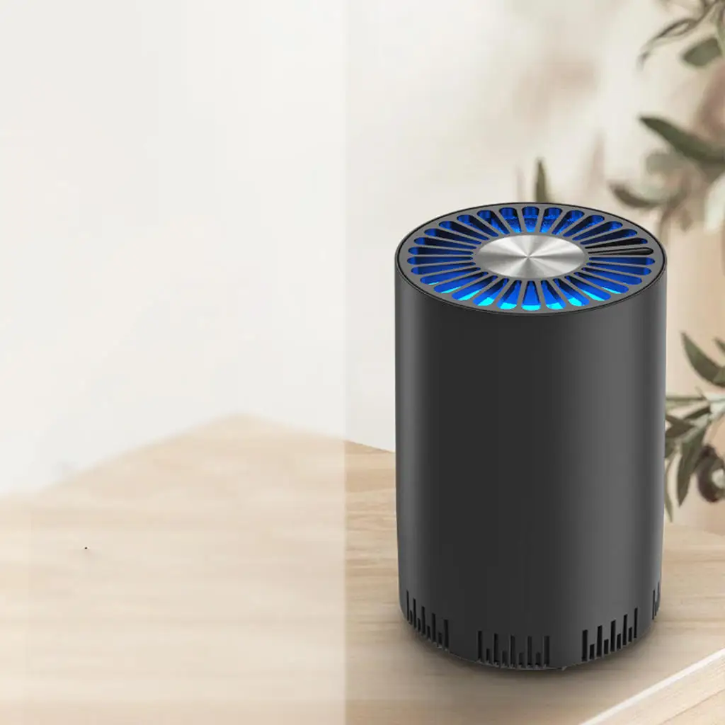Mini Air Filter Cleaner Purifier, Activated Carbon USB Indoor Remover Absorber Diffuser for Car Germ Pollen Odour Smoke 2