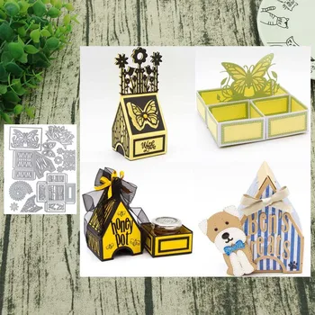 

House box Metal Cutting Dies cut die mold decoration Scrapbooking paper craft mould punch stencils