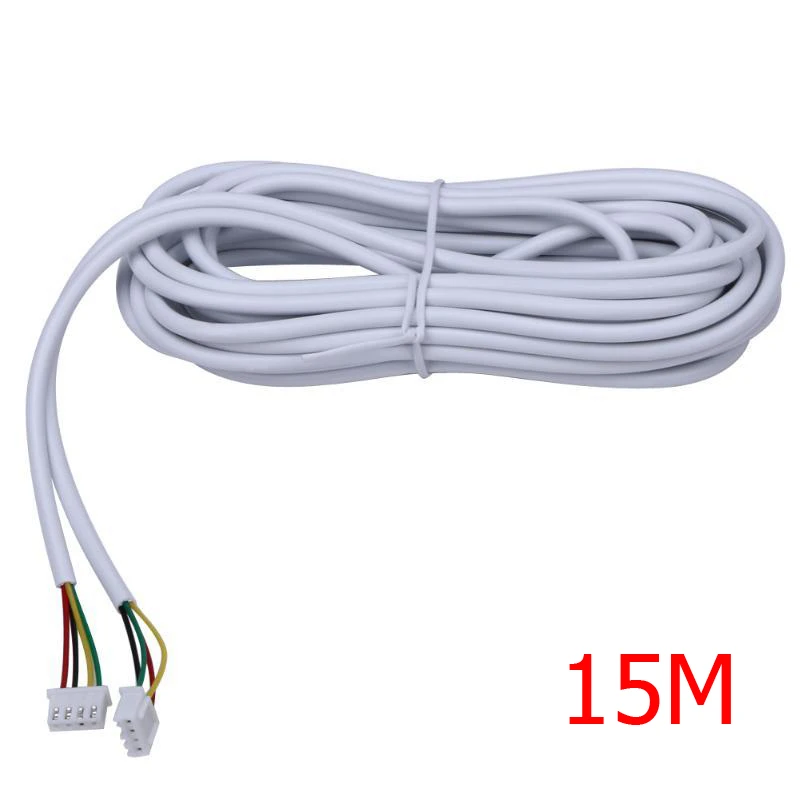 CUSAM 15M 20M 30M 50M AVVR 4*0.12 4 Wire Copper Line for Video Intercom Color Video Door Phone Doorbell Wired Intercom Cable smart intercom Door Intercom Systems