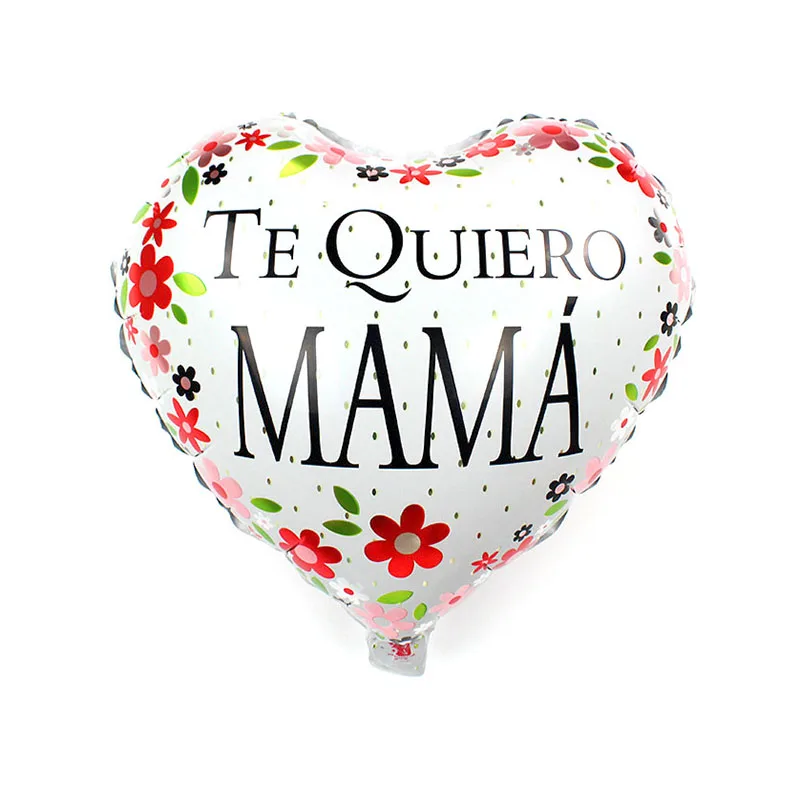 18寸白色爱心西语母亲节18in WHT AX XY MAMA