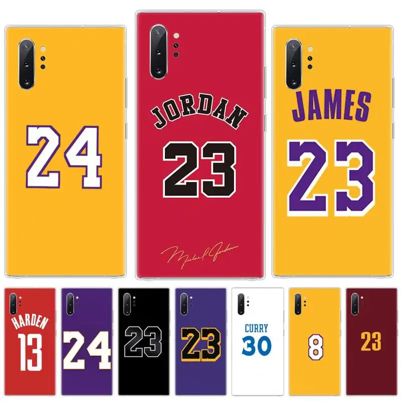 Мягкий чехол для телефона Michael kobe LeBron Jordan James Samsung galaxy J3 J5 J6 J7 2017 2016 2018 Prime Pro Note 8 9 10 Plus