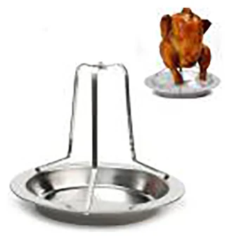 

Non-Stick Chicken Roaster Set Holder Rack BBQ Baking Pan Grilling Tool Accessories Indoor Grill BBQ Accessories
