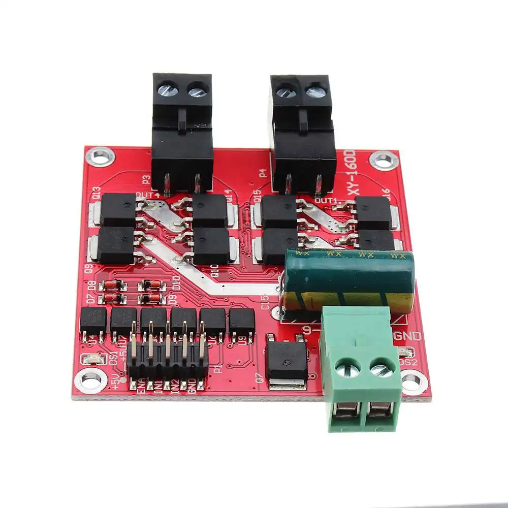 

2CH Channel Dual H-bridge DC Motor Driver Module Forward and Reverse PWM Speed Control Board L298n 7A 160W