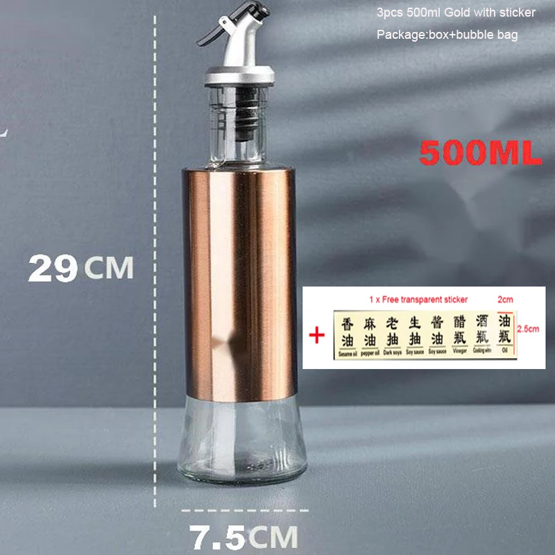 3Pcs 500ml Gold BB