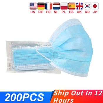 

5-200Pcs Mask Medical Mask Surgical Masks Disposable Mask Protective Masks Anti-Dust Earloop Face Masks Fast Delivery In Stock