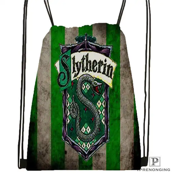 Drawstring Backpack Custom hufflepuff-@ 04-походная сумка на шнурке милый рюкзак для детей(черная спинка) 31x40 см#180611-03-127 - Цвет: Drawstring Backpack