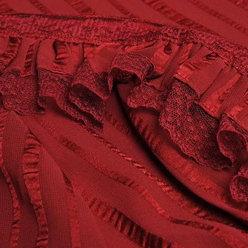Red RoosaRosee дизайнерское подиумное женское винтажное Кружевное платье миди со стоячим воротником и длинным рукавом в стиле пэчворк элегантные вечерние платья