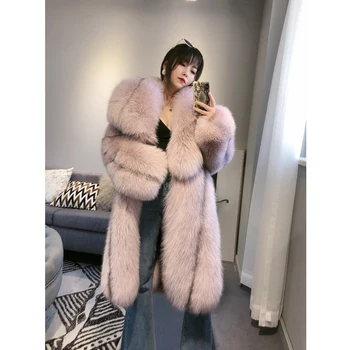 big fur coat with hood