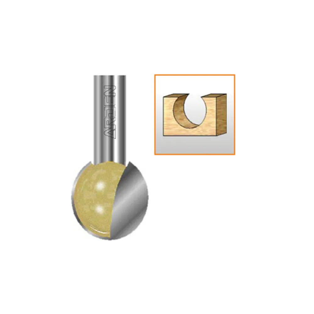 

SHK 1/4 ball bits cnc end mill for woodworking