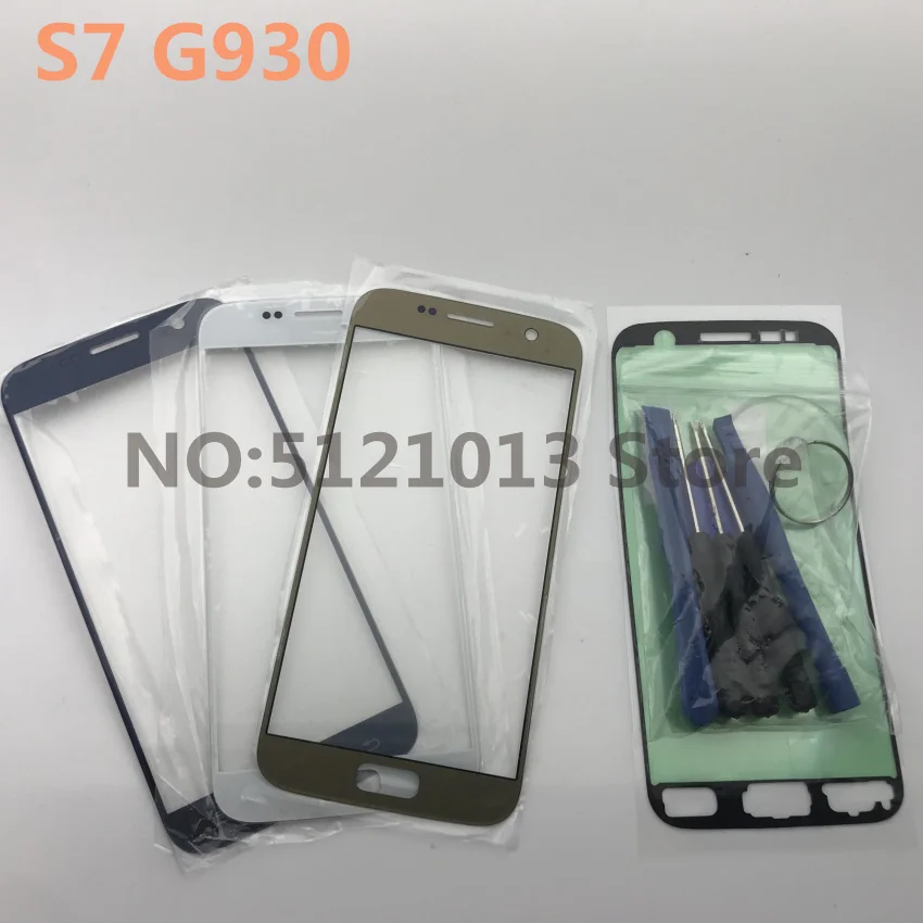 Сменный Передний сенсорный ЖК-экран внешний стеклянный объектив для Samsung Galaxy s7 G930