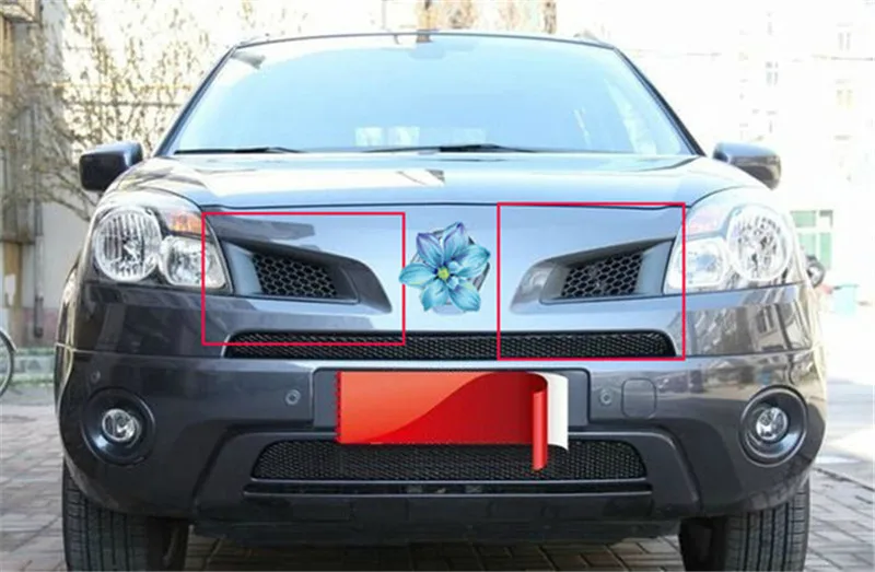 Автомобильный Стайлинг для 2009- Renault Koleos ABS Хромированная передняя решетка Вокруг отделки гоночных грилей отделка gyhu