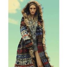 Canwedance Fashion Long Sweaters Knit Women New Hooded Thick Autumn Cardigans Faux Fur Long Cardigan Indie Folk Sweaters