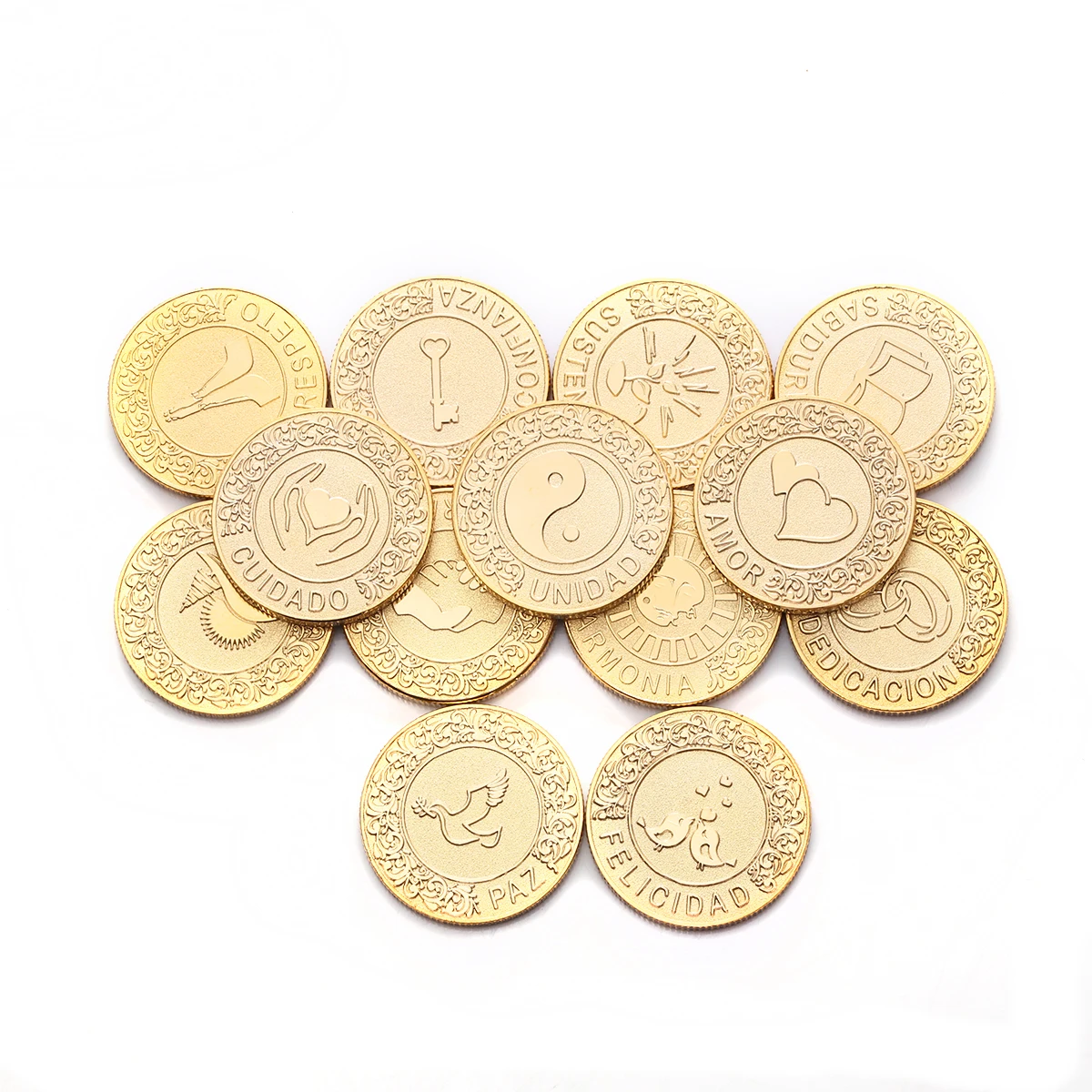 Arras de Boda - Monedas de Unidad de Ceremonia de Boda - Monedas de boda  Arras hechas a mano Arras de Matrimonio Monedas de Unidad de Boda Católica