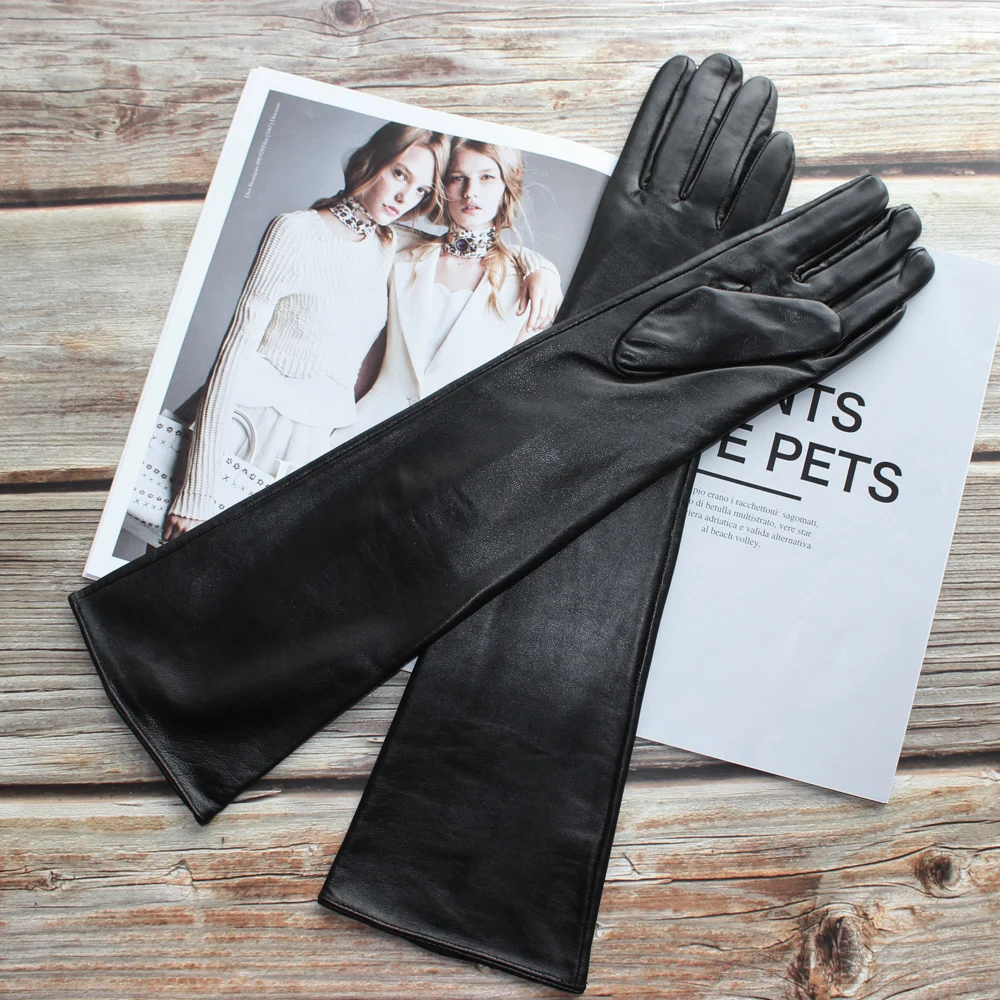 2 партнера новые длинные перчатки из овечьей кожи женские прямые стильные тонкие
