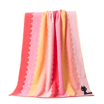 

Cotton Soft Bath Towel Absorbent Big Towel Children Soft Bath Towel Thickened Lovely Cotton Skin Care Towel Flower Towel Nn50mj