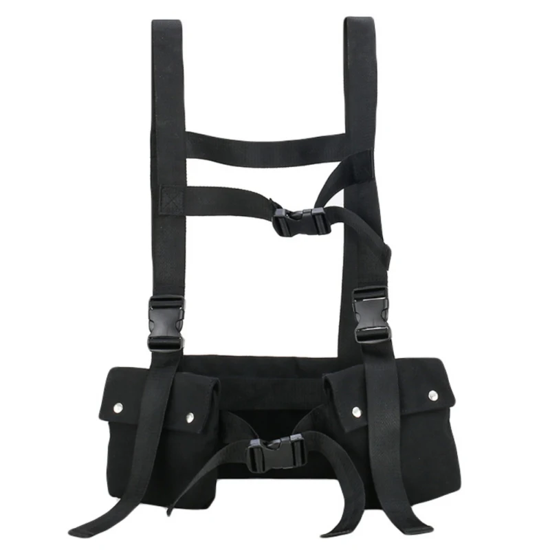 

Men Women Hunting Tactical Chest Rig Waist Packs Bag Adjustable Shoulder Bag Multi-pockets Vest Bag