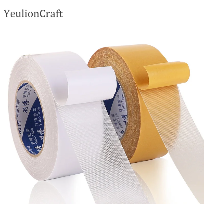 Chzimade 1Roll 20M Glass Fiber Tape Double Sided Tape Mesh High