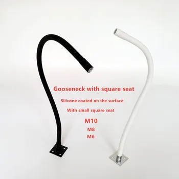 

1PC Dia12mm LED Gooseneck Table Lamp Flexible Holder With Square Base And Silicone Universal Shaping DIY Metal Plumbing Hose