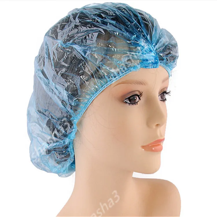 

Big promotion 20 pecs a bag Disposable Women Shower Caps Bath Shower Hair Cover Adults Waterproof Thick shower Cap
