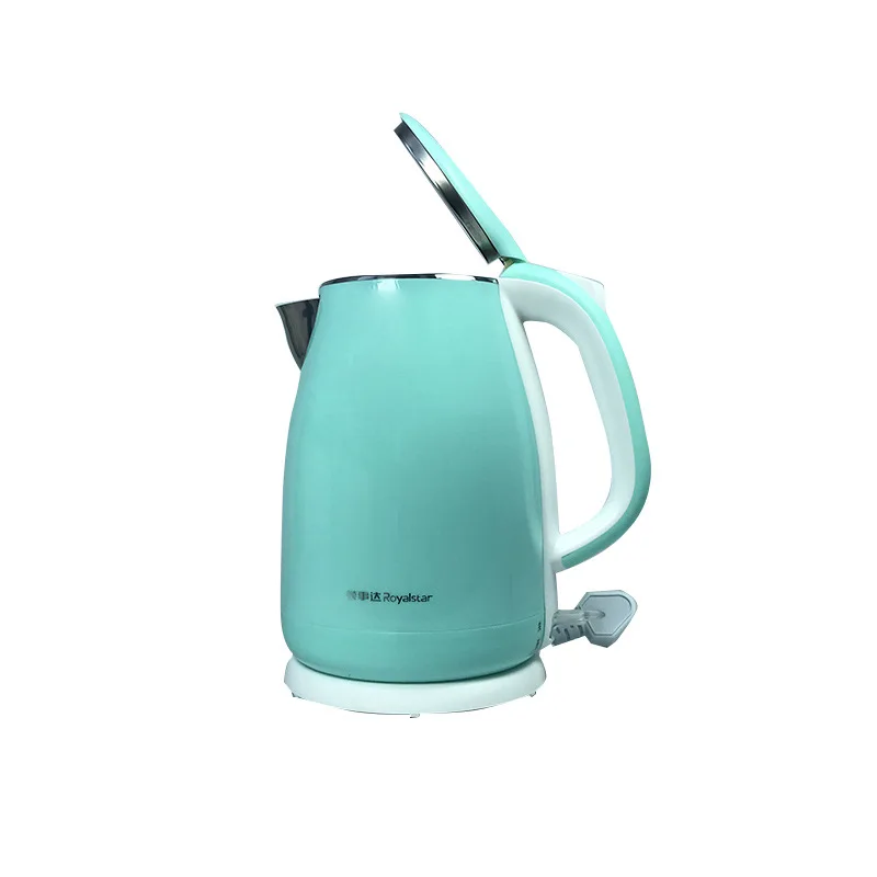 

Hot Selling Royalstar 1.8L Electric Kettle Double Layer Heat Resistant 304 Stainless Steel Electric Kettle