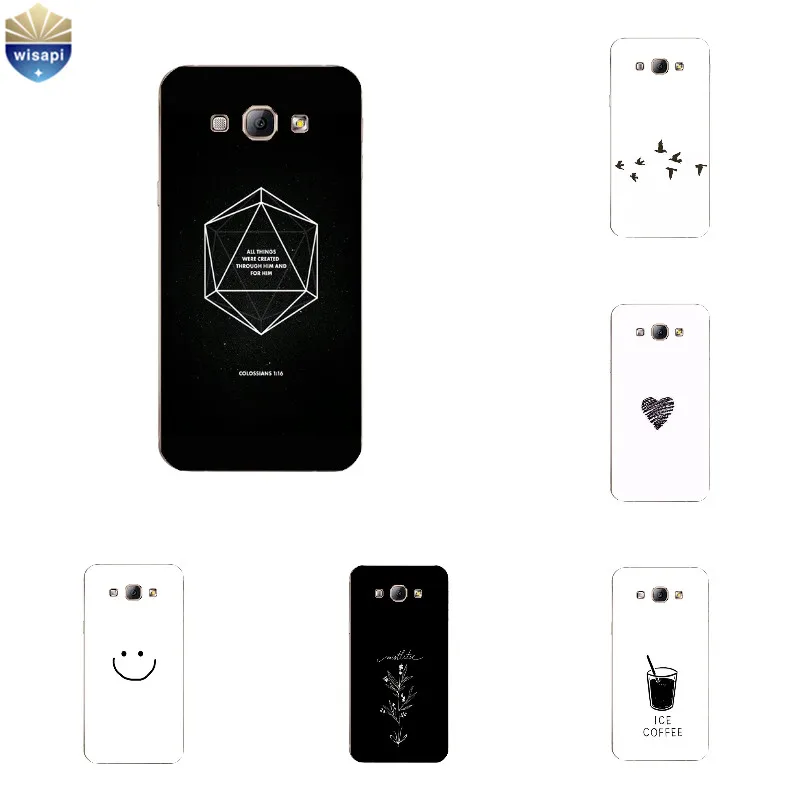 Для Samsung Galaxy A7 2015 чехол для телефона из ТПУ A3 A5 A8 прозрачный A300 A500 A700 A800 с рисунком B