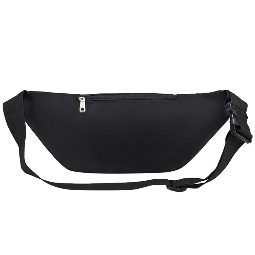 Belly Bag for Women and Men Belt Bag Black Waist Pack Outdoor Phone Bag #4R20 (6)