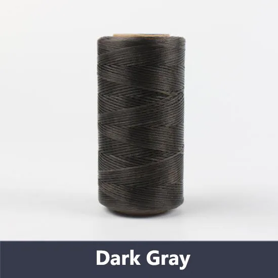 Dark gray 0,8 мм, 260 метров/рулон, обтекаемый вощеный хлопковый шнур, нить для изготовления ювелирных изделий, бисер, Проволочная веревка для браслета/ожерелья, фурнитура - Цвет: Dark gray