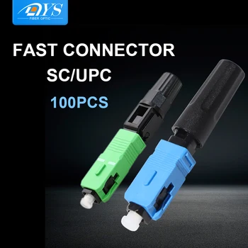 

SC APC SC/UPC Fiber Optic Fast Connecor FTTH Embedded Single-mode Quick Cold Conectors Adapter Fiber Field Assembly