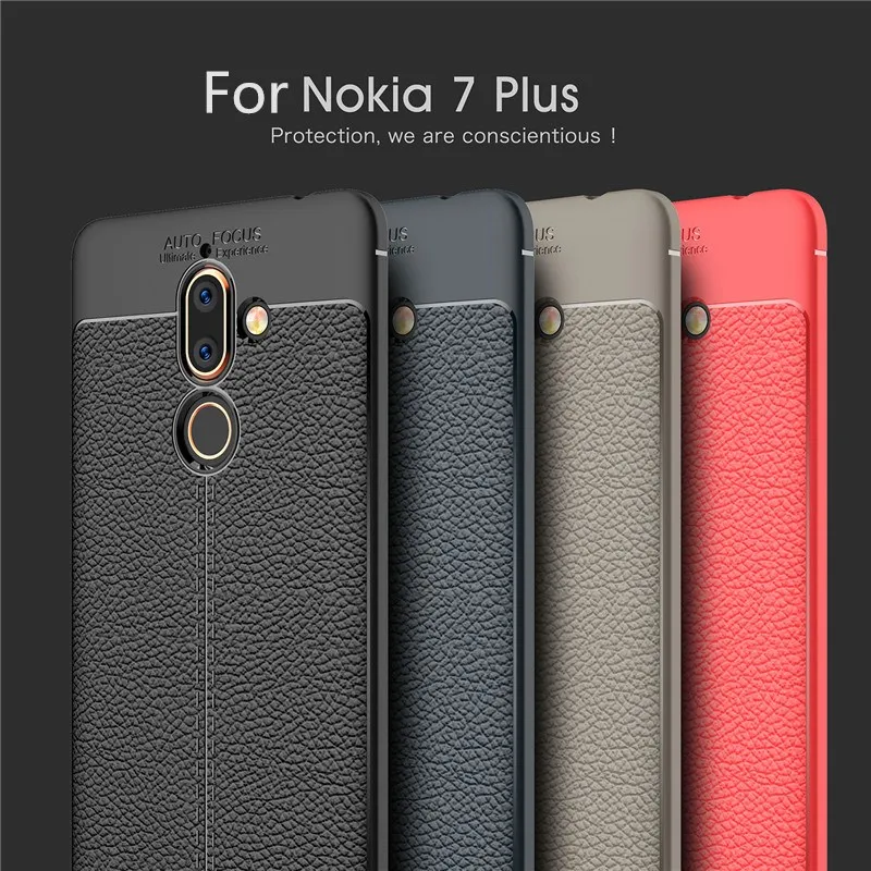 For Nokia 7 Plus Case Silicone Shockproof Phone Case Cover For Nokia 7 Plus Back Cover Phone Case Funda Capa For Nokia 7 Plus