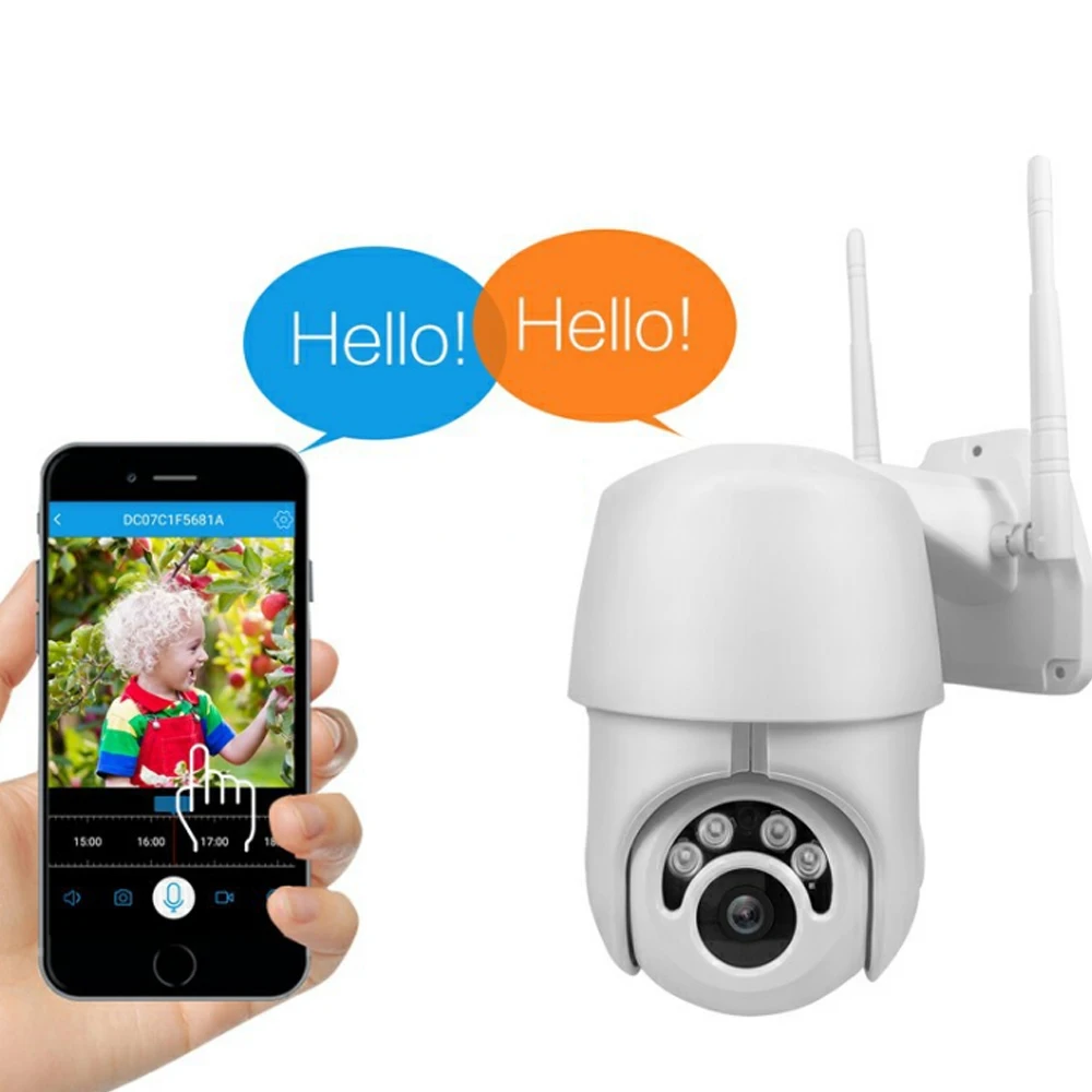 Новинка 1080P Беспроводная PTZ скоростная купольная IP камера WiFi 2MP наружная