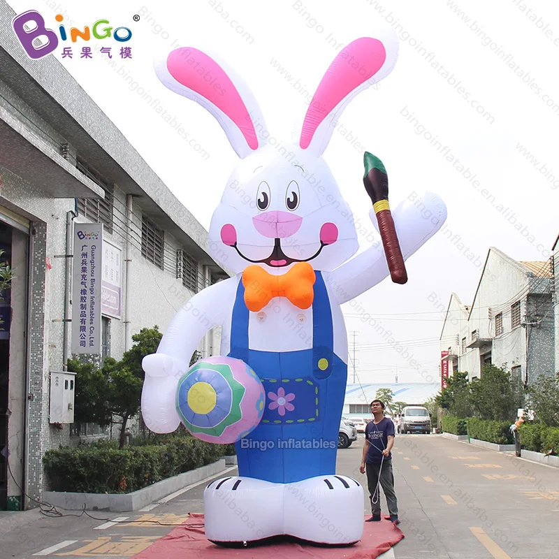 Lovely 6 meters high inflatable rabbit with writing brush for event decoration / cartoon balloon toys | Игрушки и хобби