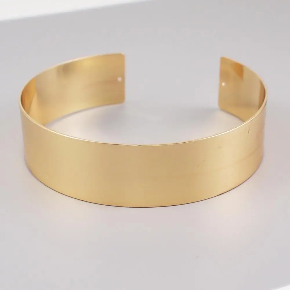 Metal Choker Necklace Alloy Torque Choker Necklace For Women Chokers Big Statement Collar Maxi Necklace African Jewelry Accessories UKEN metal choker necklace