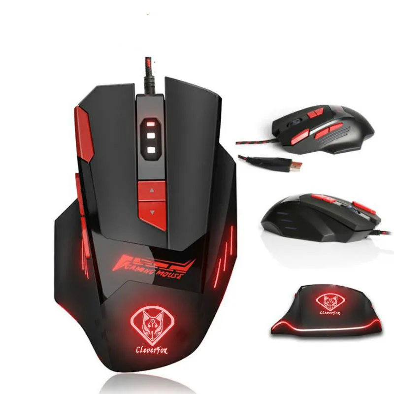 Игровая мышь Overwatch Pioneer Ice Fox 8D проводная 7-скоростная USB-мышь с подсветкой |