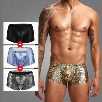 

Man underpants low-waisted polyester serpentine fabric boxers