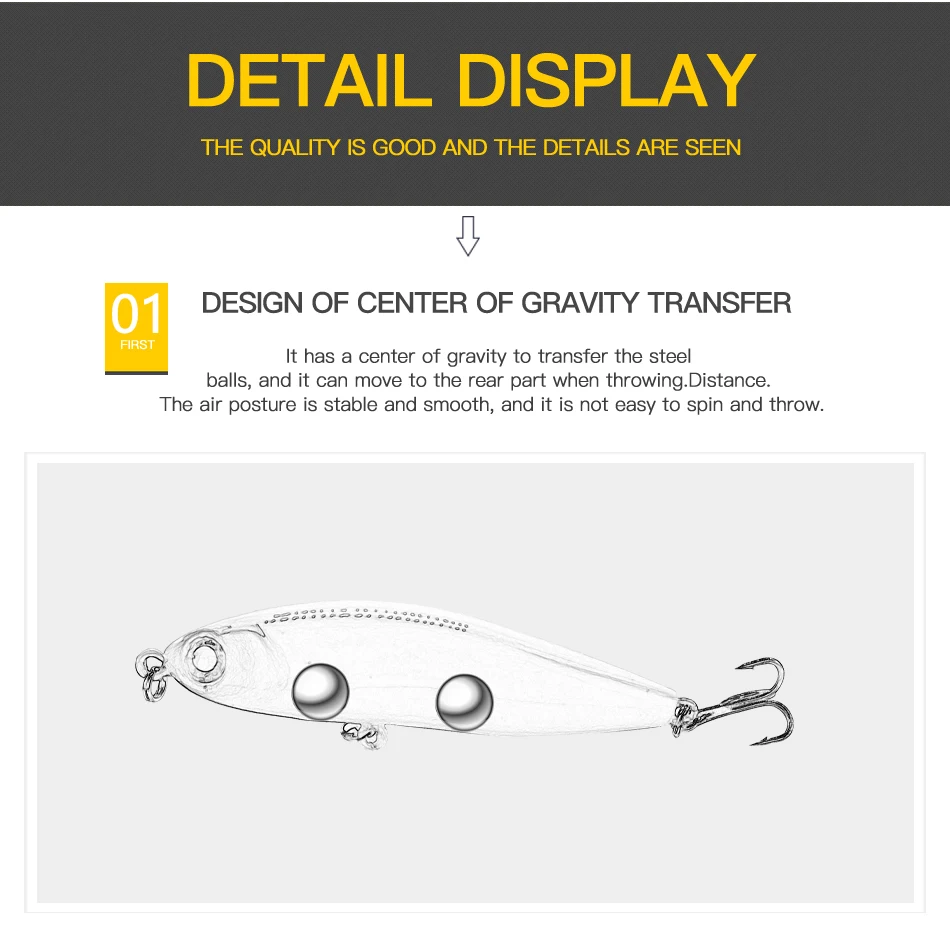2021 New Arrivals Fishing Bait TP160 Full Depth 70MM 13G 7 Various Colors High Quality Hooks Sinking Pencil Lures For Fishing
