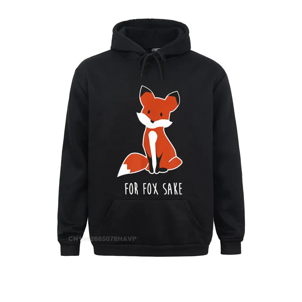 For Fox Sake Shirt 3 Funny Animal Pun Joke Gift__A10784 Family Sweatshirts for Men Summer Hoodies Sportswears Long Sleeve 2021  For Fox Sake Shirt 3 Funny Animal Pun Joke Gift__A10784black