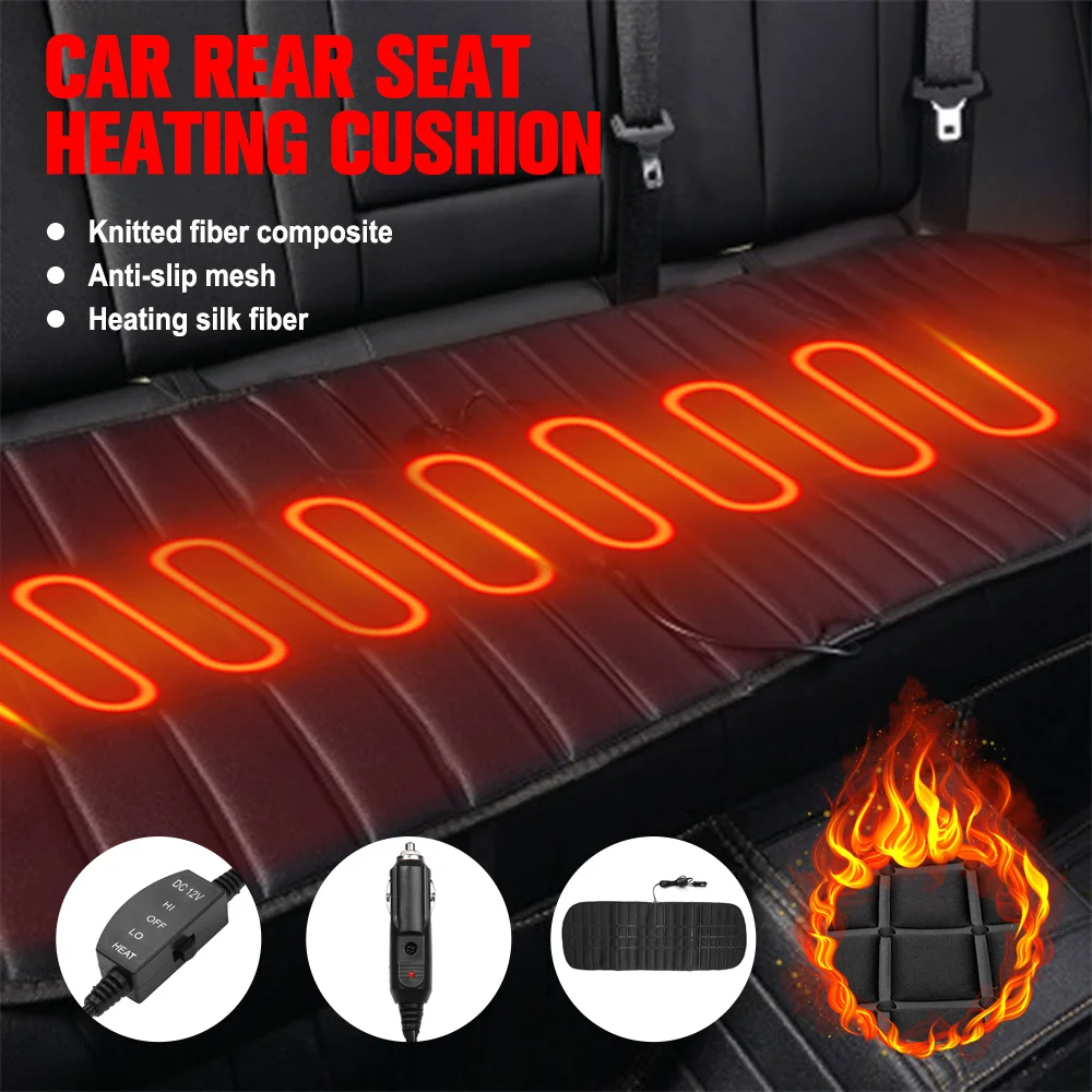 

1PC DC12V thermostat car back three heating/ front seat universal seat heating pad winter seat warmer control seat cushion