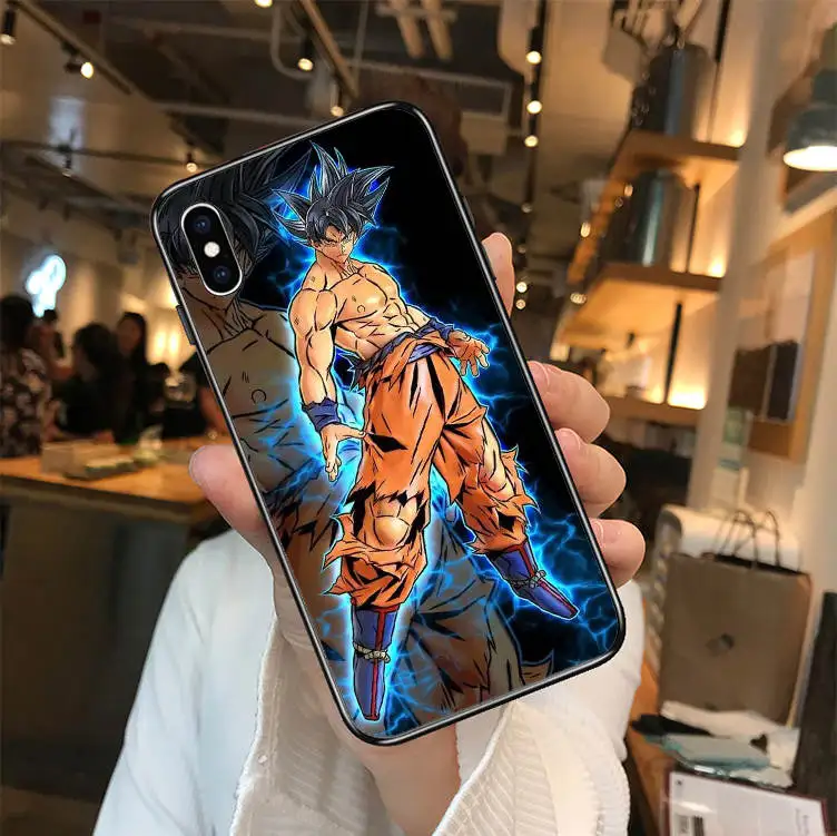 Dragon Ball Z Super DBZ Goku DBS Модный черный мягкий Уретановый Термопластик(tpu) чехол для телефона iPhone MAX XR XS X10 5 5S 5SE 6 6S 7 8 6Plus 7Plus