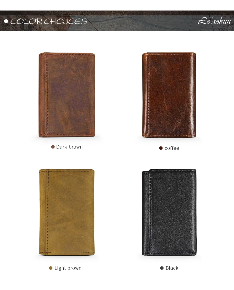Original Leather Men Fashion Multifunction Coin Wallet Car Remote Case Key Ring Case Holder Chain Designer Key Package Bag 230-L