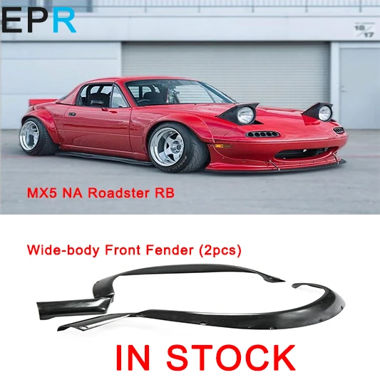 MX5 NA 1989 1997 родстер Miata RB Стиль FRP стекловолокно широкое переднее крыло (2 шт.) для Mazda
