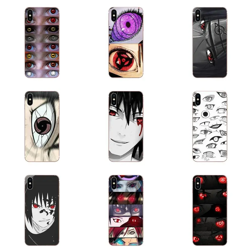 

For Samsung Galaxy Note 5 8 9 S3 S4 S5 S6 S7 S8 S9 S10 5G mini Edge Plus Lite Soft Cell Phone Case Naruto Sharingan Eyes