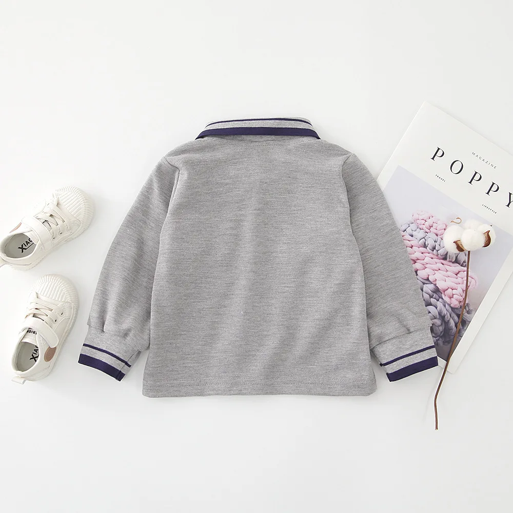 Детская футболка 2019 новая рубашка для маленьких мальчиков с длинными рукавами и