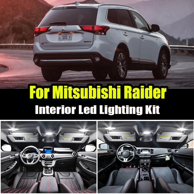 14PCS Canbus For Mitsubishi Raider 2006-2008 2009 Vehicle LED Interior Map Dome Trunk Light License Plate Lamp Car Lighting | Автомобили и