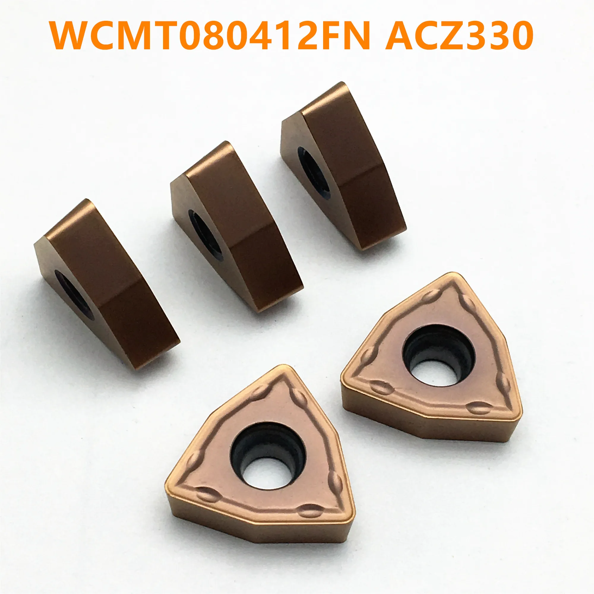 50PCS Carbide Insert WCMT080412FN ACZ330 High Quality Carbide Tool